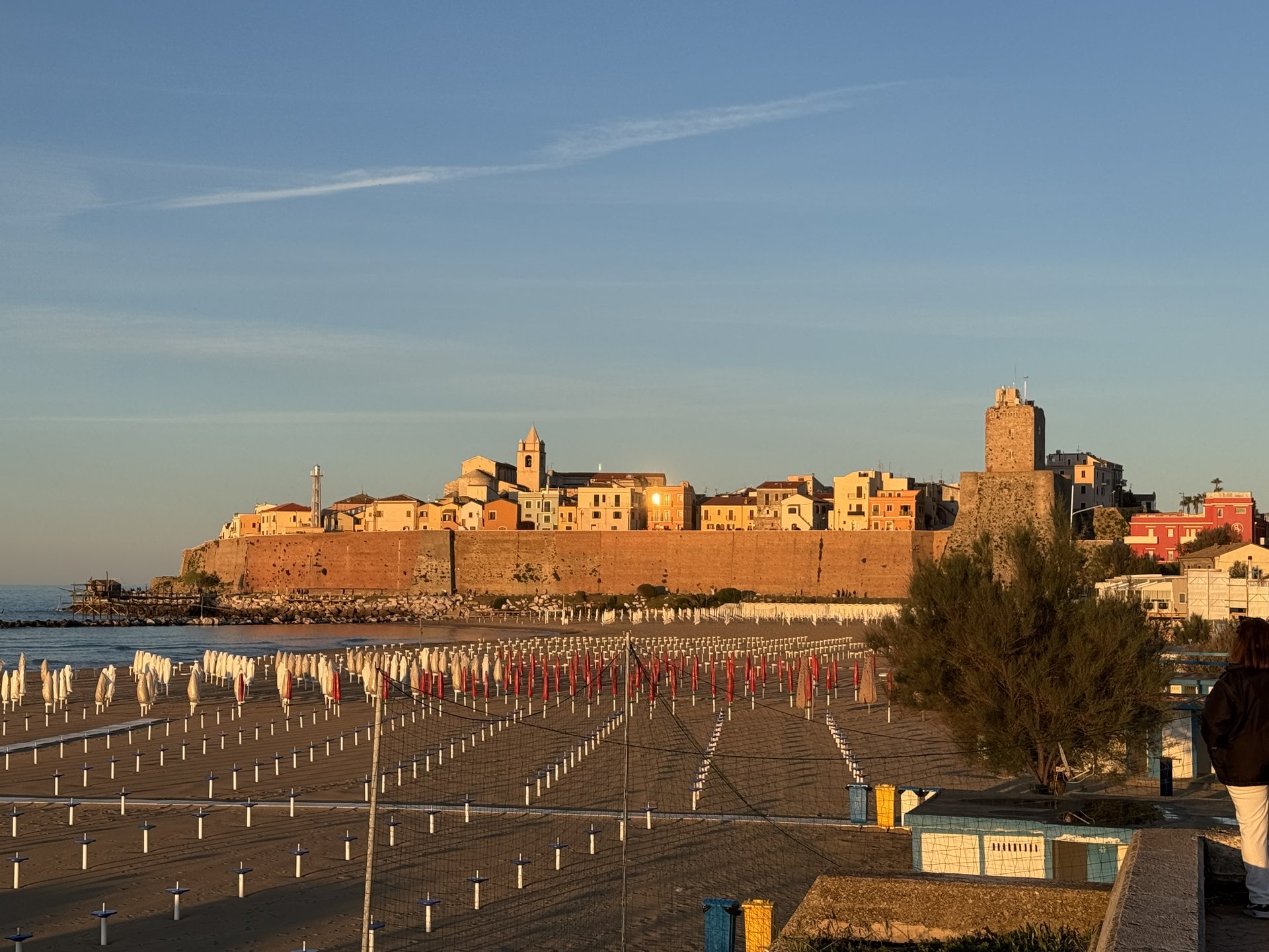 Termoli im Abendlicht